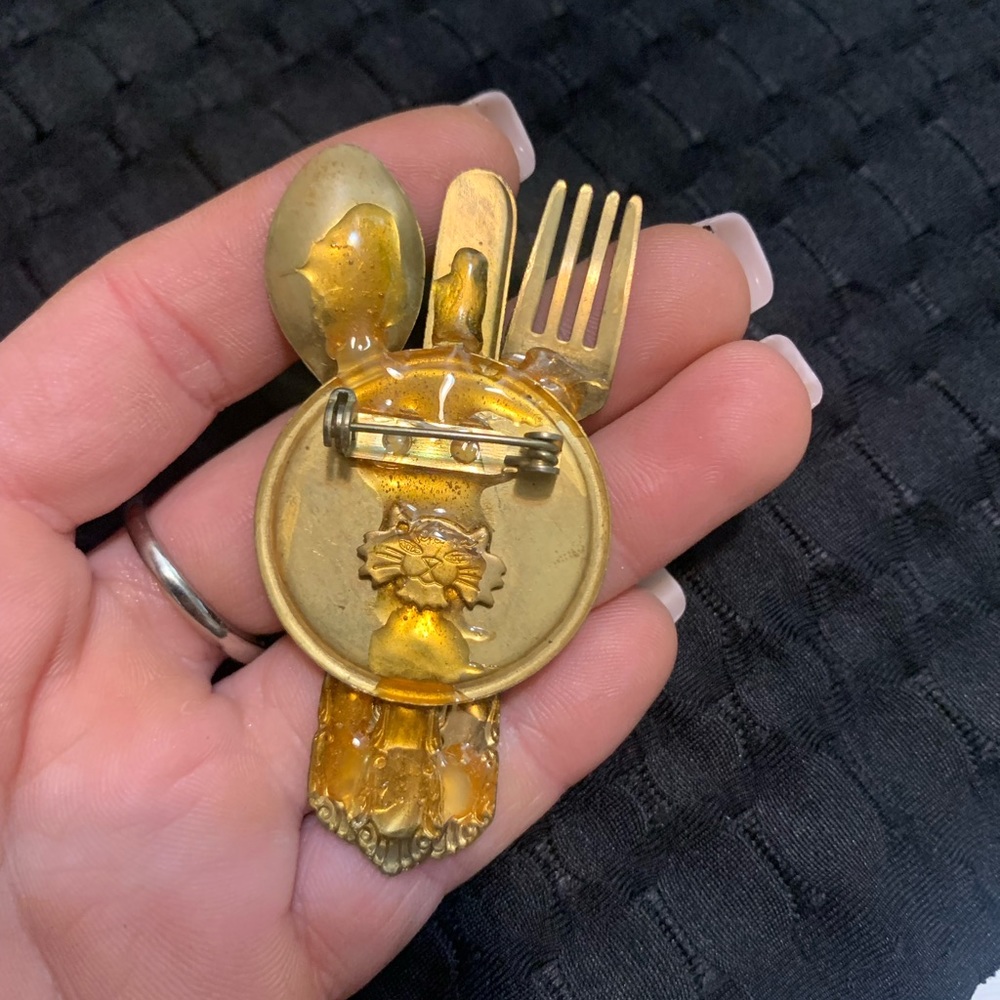 Vintage silverware pin - Picture 2 of 4